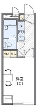 レオパレスエキノックスBの物件間取画像